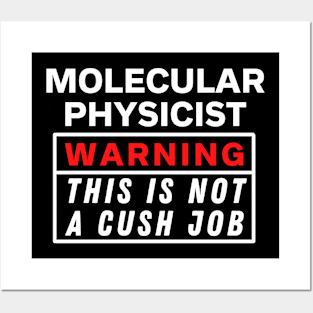 Molecular physicist Warning this is not a cush job Posters and Art